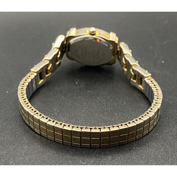 Vintage Express Womens Quartz Gold Tone Watch Expansion Band New Battery Runs - Picture 5 of 6